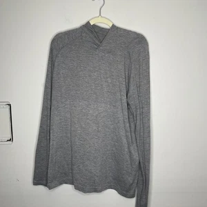 Lululemon Shirt Herren XL grau Pullover Live In Practice leicht sportlich Kapuze - Bild 1 von 8