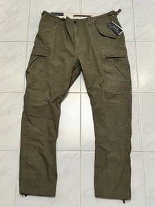 New Polo Ralph Lauren Utility Surplus Cargo Men's Slim fit Pants Green 34X30 - Imagen 1 de 7