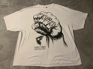 Vintage Famous Stars And Straps Shirt Herren 3XL White Fist Y2K Skater Punk - Bild 1 von 5