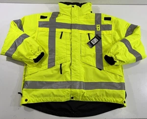 NWT LARGE 5.11 TACTICAL MENS 3-IN-1 PARKA JACKET HIGH VIS YELLOW 48033 w BLEMISH - Picture 1 of 5
