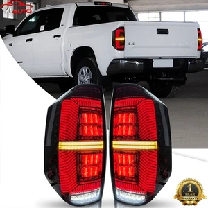 Smoke LED Tail Light Fit For Toyota Tundra 2014-2021 Brake Rear Lamp Sequential - Foto 1 di 24