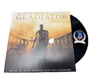 HANS ZIMMER AUTOGRAFO FIRMATO GLADIATORE COLONNA SONORA LP VINILE BECKETT BAS - Foto 1 di 2