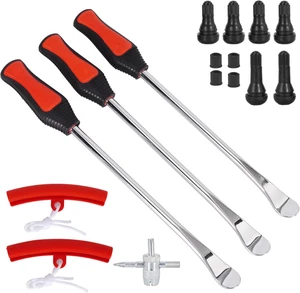 Palancas Cambia Neumaticos Moto ATV 3 Hierros 2 Protektoren Valvulas TR412 - Bild 1 von 12