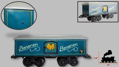 1930's Large Karl Bub (KBN)  0-gauge "Bananen" Tin Lithographed Freight Car - Image 1 of 4