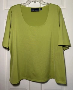 Susan Graver Style XL Liquid Knit Tee With Scoop Neck Relaxed Fit - Bild 1 von 5