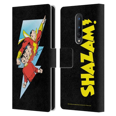 OFFICIAL JUSTICE LEAGUE DC COMICS SHAZAM LEATHER BOOK CASE FOR ONEPLUS PHONES - Image 1 of 4