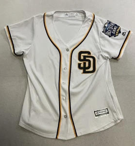 Camiseta Majestic San Diego Padres Mujer’s Grande 2016 All Star Game Parche Blanco - Imagen 1 de 11