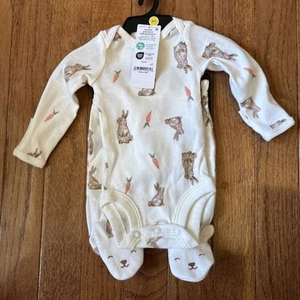 New Carter's Child Of Mine Unisex 2 Piece Set Preemie Easter Bunny Carrot NWT - Picture 1 of 5