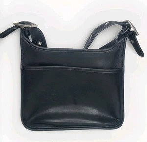 Vintage Coach Legacy Hobo Shoulder Bag Purse Black Leather Top Zipper 9966 - Picture 1 of 8
