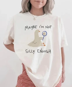 Camiseta Funny Cool Maybe I'm Not Silly Enough Unisex Hombres Mujeres 2 - Imagen 1 de 4