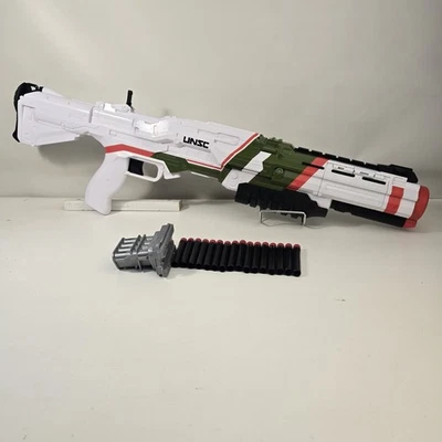 RARE BoomCo Halo UNSC M45D Blaze of Glory Dart Blaster w/ Clip TESTED - Image 1 of 4