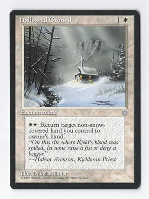 Hallowed Ground Ice Age MTG Vintage Magic the Gathering Card LP/NM - Image 1 of 2