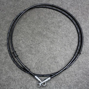 15.75" 40cm BLACK Motorcycle Brake Clutch Oil Hose Line Pipe Braided Hydraulic - Foto 1 di 9