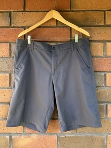 Fila Sport Bermuda Golf Shorts Mens Size 36 Gray Solid Flat Front 10" Inseam - Picture 1 of 11