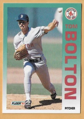 TOM BOLTON BOSTON RED SOX #33 - FLEER NM-MT 1992 - Image 1 of 2