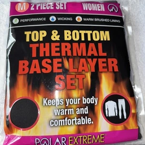 Medium Top,Bottom Thermal Base Layer Woman’s Polar Extreme Warm Brushed Lining - Picture 1 of 7