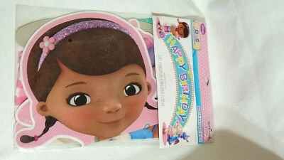 DOC McSTUFFINS   1- HAPPY BIRTHDAY BANNER   - 5 FT. LONG  --PARTY SUPPLIES - Image 1 of 2