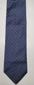 Tommy Hilfiger Mens Pin Dot Necktie, Blue, One Size - Picture 1 of 11