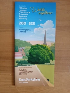 GO-AHEAD EAST YORKSHIRE NORTH RIDING bus TIMETABLE / LEAFLET wolds explorer - Picture 1 of 3