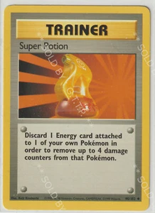 POKEMON BASE 1 TRAINER - SUPER POTION CARD 90/102 NM - FREE P&P - Foto 1 di 1
