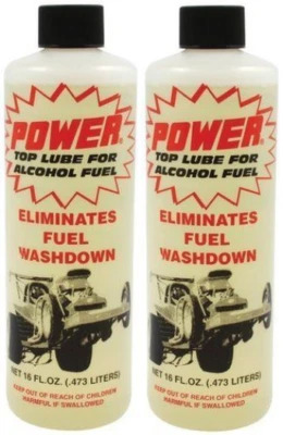 2 Pack -  UNSCENTED Power Plus Lubricants Fuel Additive Alcohol Top Lube  16oz - Image 1 of 2