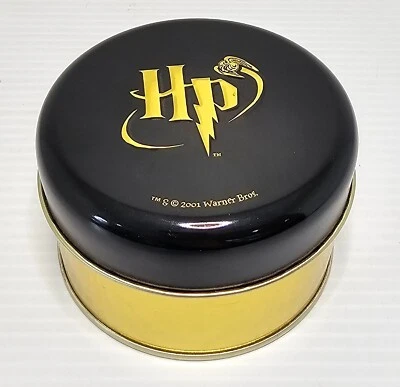 Harry Potter Round Playing Cards In Round Metal Collectable Tin RARE 2001 Sealed - image 1 of 3