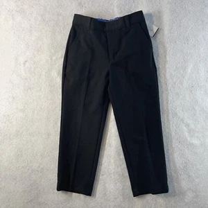 Izod Boys Black Flat Front Stretch Devant Plat Extensible Dress Pant Sz 5 $40 - Picture 1 of 8