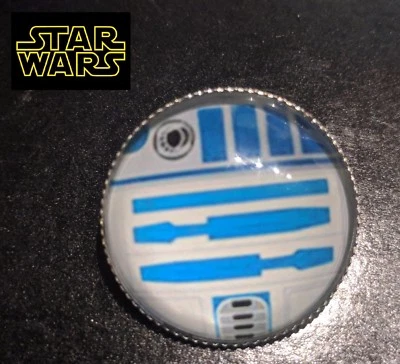 RBG1 STAR WARS R2D2 Globe Metal Pin brooch prop badge darth vader cosplay  - Image 1 of 4