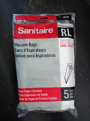 SANITAIRE 68104 Vacuum Bag For Upright Vacuum S5000,SC5500  5 PACK New Sealed - Image 1 of 4