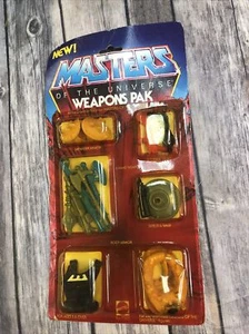Vintage 1983 Mattel Masters Of The Universe Weapons Pak Factory Sealed! (MM) - Picture 1 of 10