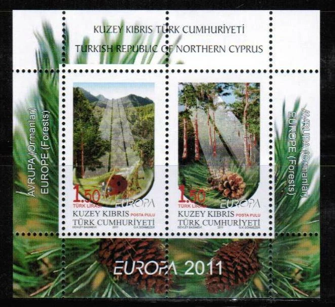 2011 TURKISH CYPRUS - EUROPA NATURE - UMM STAMP    BLOCK - Image 1 of 1