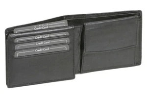 LEAS Geldbörse Herren extra dünn mit RFID Schutz Klappe, Herren Geldbeutel flach - Bild 1 von 8