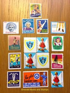 Cinderella/Poster Stamp USA 1940s-50s - Help Crippled Children Seals Polio - 607