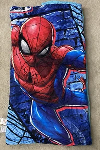 Kids Camping Sleeping Bag Marvel Ultimate Spider-Man NEVER USED 52"x30" Backpack - Picture 1 of 5