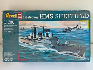 Vintage Revell 1/720 Destroyer HMS Sheffield 05002, New Old Stock - Foto 1 di 1