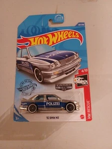 Hot Wheels 92 BMW M3 HW Rescue Zamac 207/250 Polizei Car - Picture 1 of 4