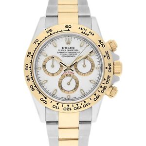 Rolex Cosmograph Daytona Stainless Steel/Yellow Gold White Dial Watch 116503