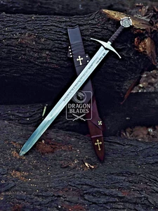 The Accolade Sword of the Knights Templar–Handmade Collectible Sword, - Picture 1 of 13