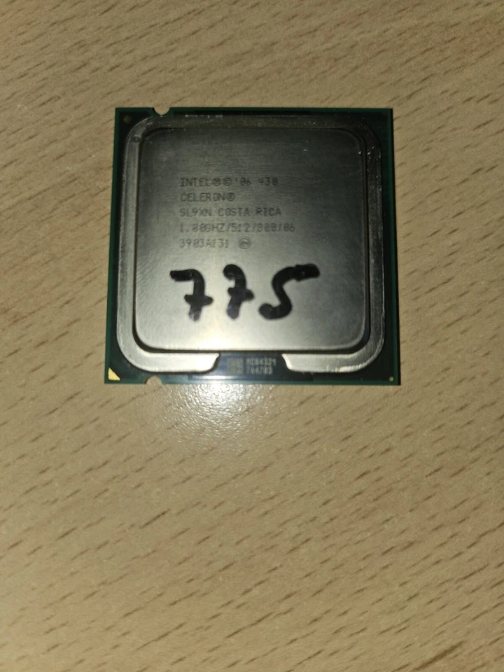 Intel Celeron Procesador 430 (512K Cache, 1.80 GHz, 800 MHz FSB) SL9XN - Imagen 1 de 2