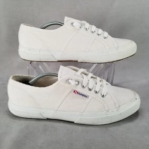 Superga 2750 Cotu Classic Sneakers Womens Size 9.5 Mens 8 White Casual Shoe - Picture 1 of 15