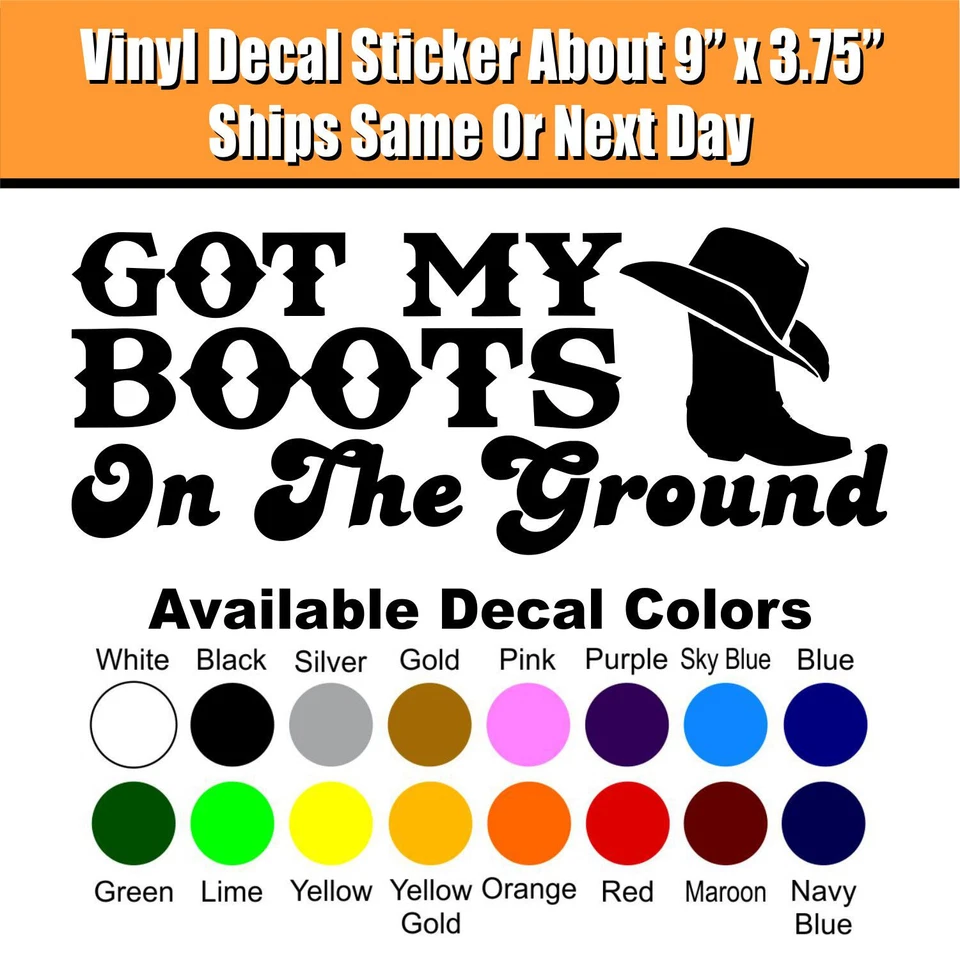 Got My Boots On The Ground - Pegatina Soul del Sur para autos, computadoras portátiles y más Foto 1 de 1