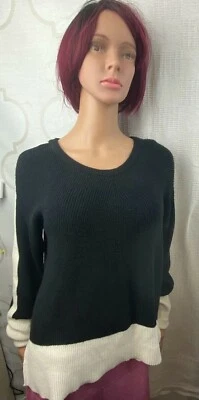 Женский черно-белый свитер Imnyc Isaac Mizrahi размер США L новый 89 долл. США - Изображение 1 из 4