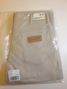 Wrangler Jeans Mens (W30 , L32) Stone Cream Authentic Slim Only £55 | Texas Slim - Picture 1 of 3