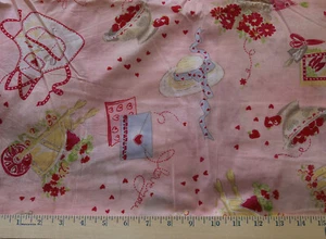 LAUREN LEE * LOVE * SEIDIGER POLYESTERSTOFF ~ METERWARE - Bild 1 von 1