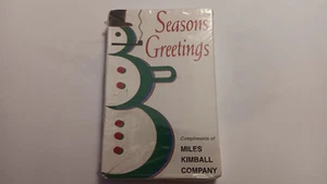 SEASONS GREETINGS - VINTAGE CHRISTMAS PROMO CASSETTE   -MILES KIMBALL SEALED NEW - Picture 1 of 2