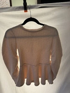 NUEVO SIN ETIQUETAS SUDADERA ZARA Mujer Desnuda Manga Globo Talla S Texturizada 7114 nueva - Imagen 1 de 10
