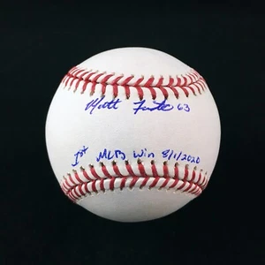 Matt Foster Chicago White Sox Pitcher Rookie Autographed MLB Win Baseball COA - Picture 1 of 2