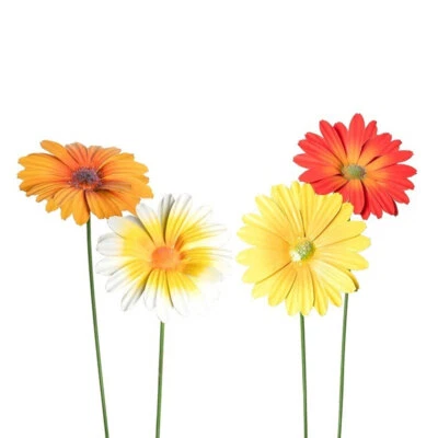 4x Garden 58cm Gerbera Flower Ornament Outdoor Floral Yard/Patio Decor Assorted - image 1 of 3