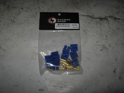 RC Racers Edge EC3 Male & Female Plug Sets Blue (5 Pair) RCE1678 - Image 1 of 2
