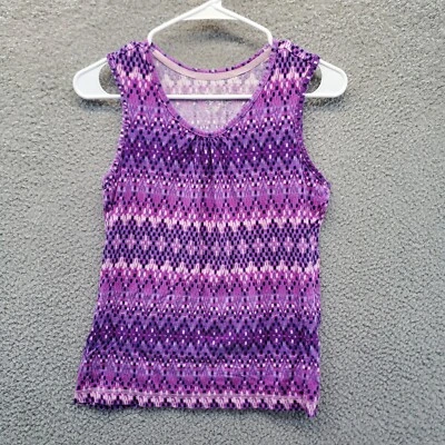 Camiseta sin mangas Made for Life para mujer talla pequeña PS púrpura sin mangas cuello en V Foto 1 de 4